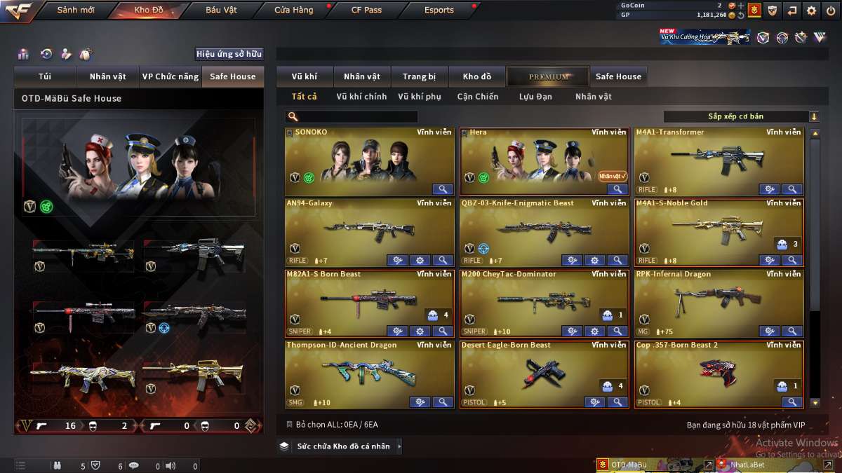 shop acc cf uy tin gia re